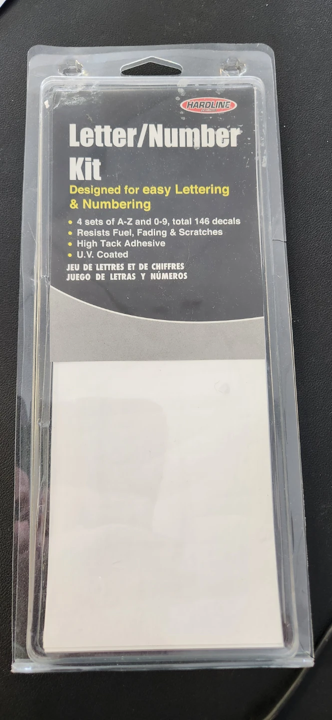 Hardline Letter/Number Kit - 146 Decals