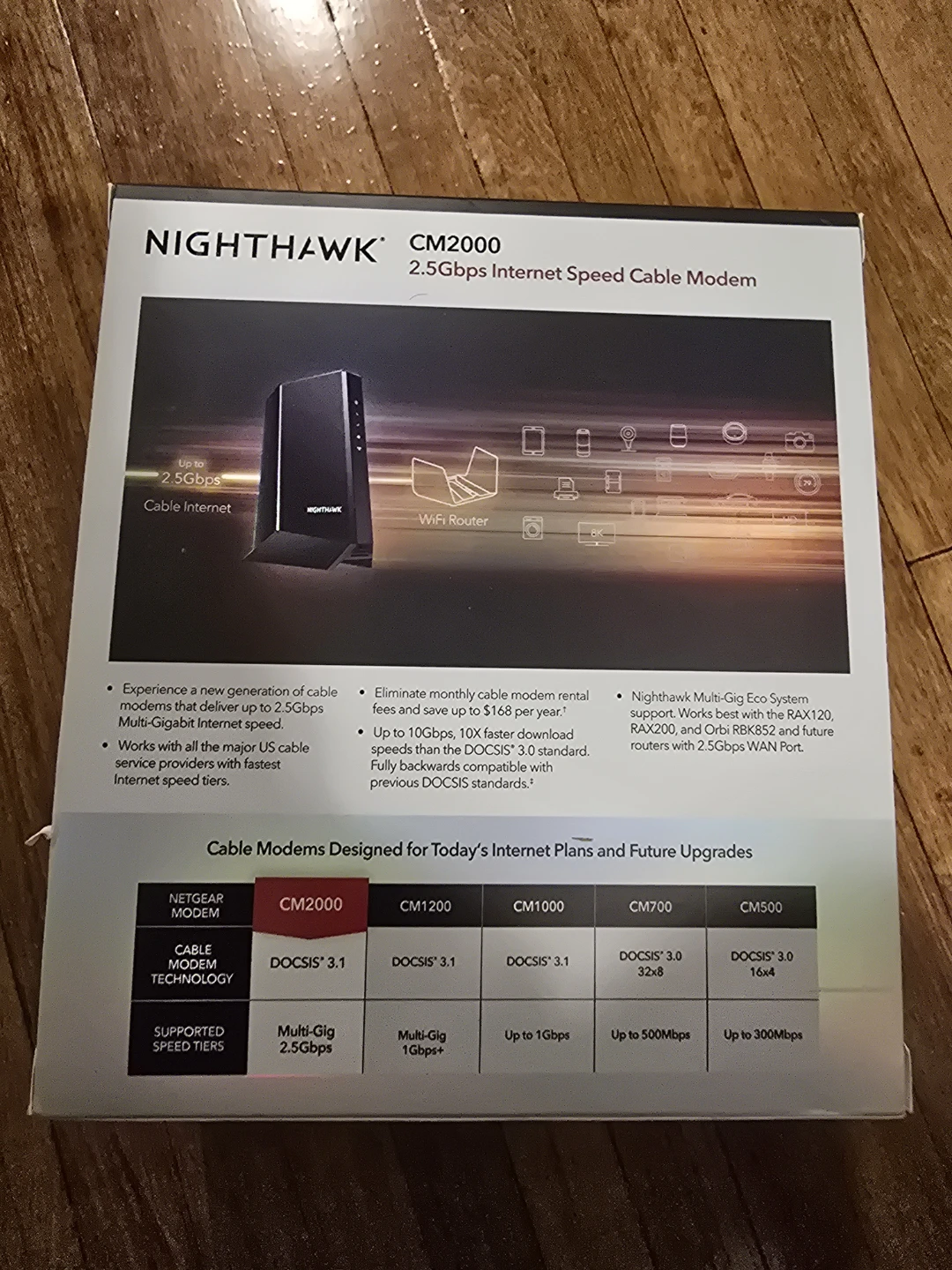 NETGEAR Nighthawk CM2000 2.5Gbps Cable Modem - photo 3