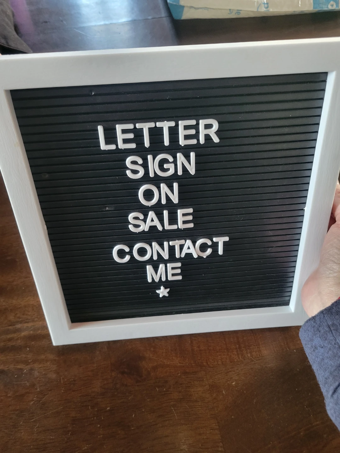 White Letter Board Sign with Letters - photo 2