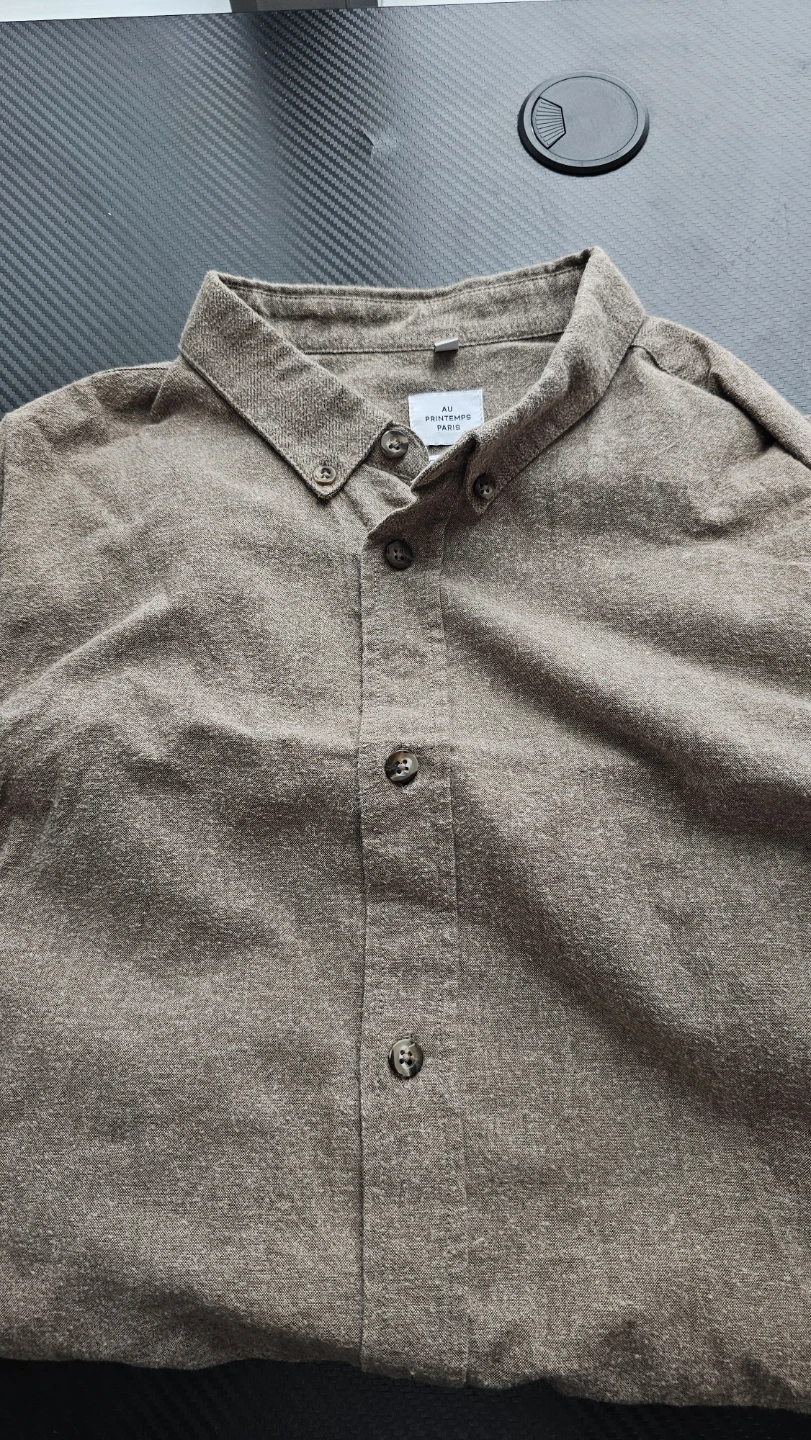 AU PRINTEMPS PARIS Slim Fit Button-Down Shirt