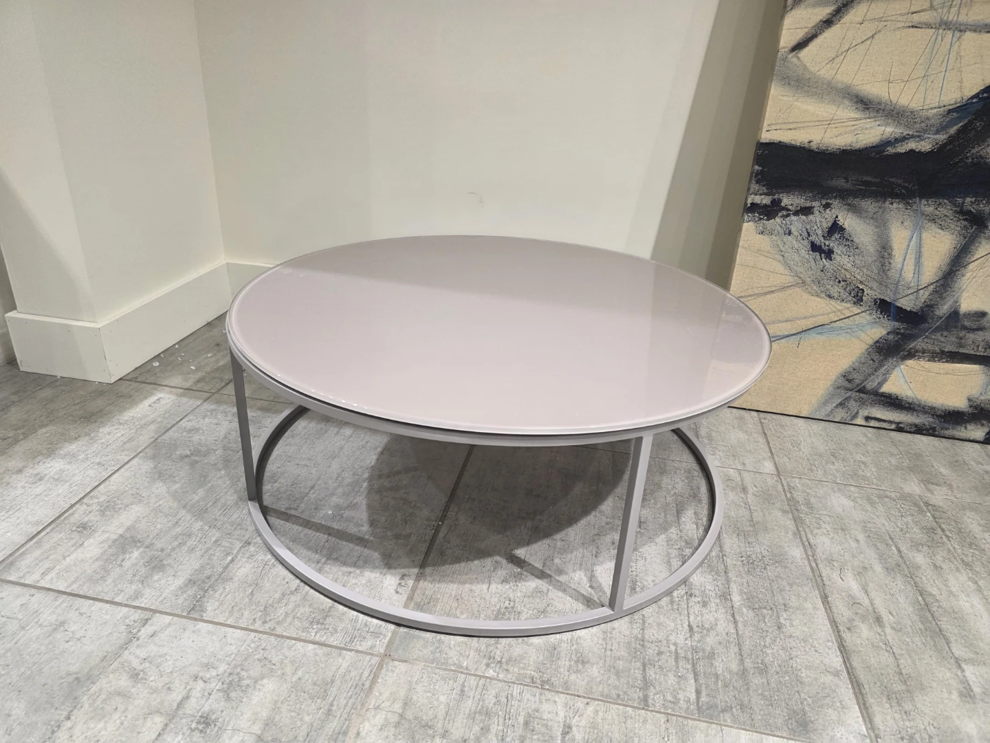 Natuzzi Italia Round Coffee Table with Metal Frame - photo 2