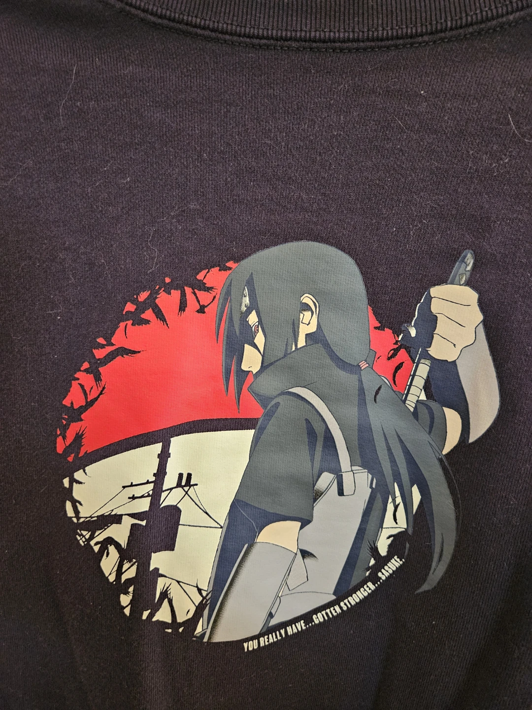 Naruto Shippuden Itachi Uchiha Graphic Crewneck Sweatshirt - photo 2
