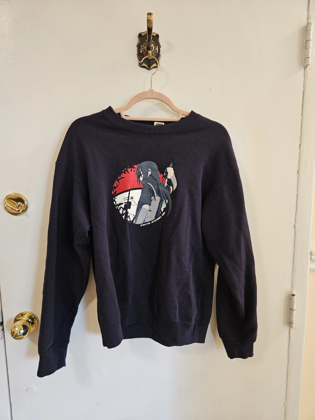 Naruto Shippuden Itachi Uchiha Graphic Crewneck Sweatshirt - photo 3