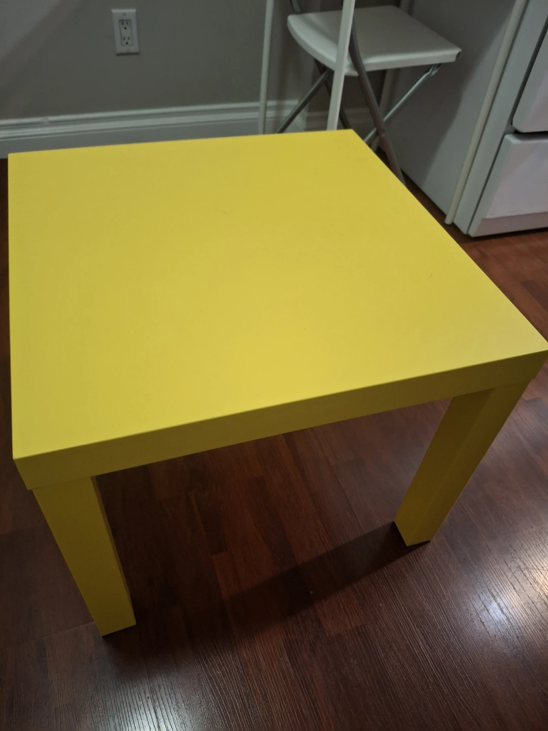 2 Ikea Yellow Cube Side Table