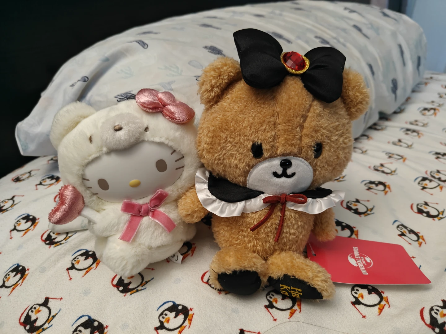 Hello Kitty Plush Keychain and Kitty's Teddy Bear