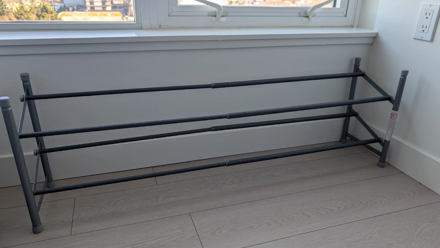 Extendable 2-Tier Shoe Rack - photo 2
