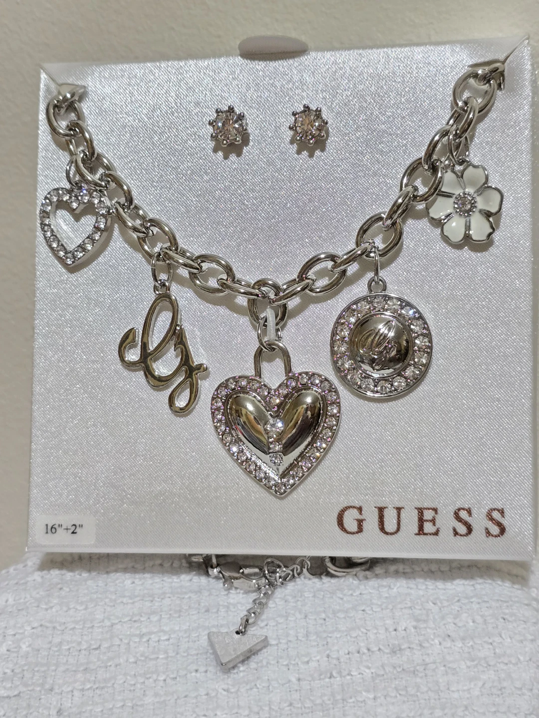 Guess Charm Necklace and Earrings Set - photo 4
