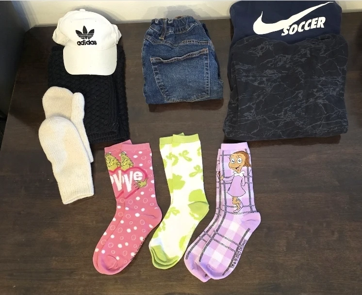 Kids' Clothing Bundle: Adidas Hat, Nike Sweatshirt & More