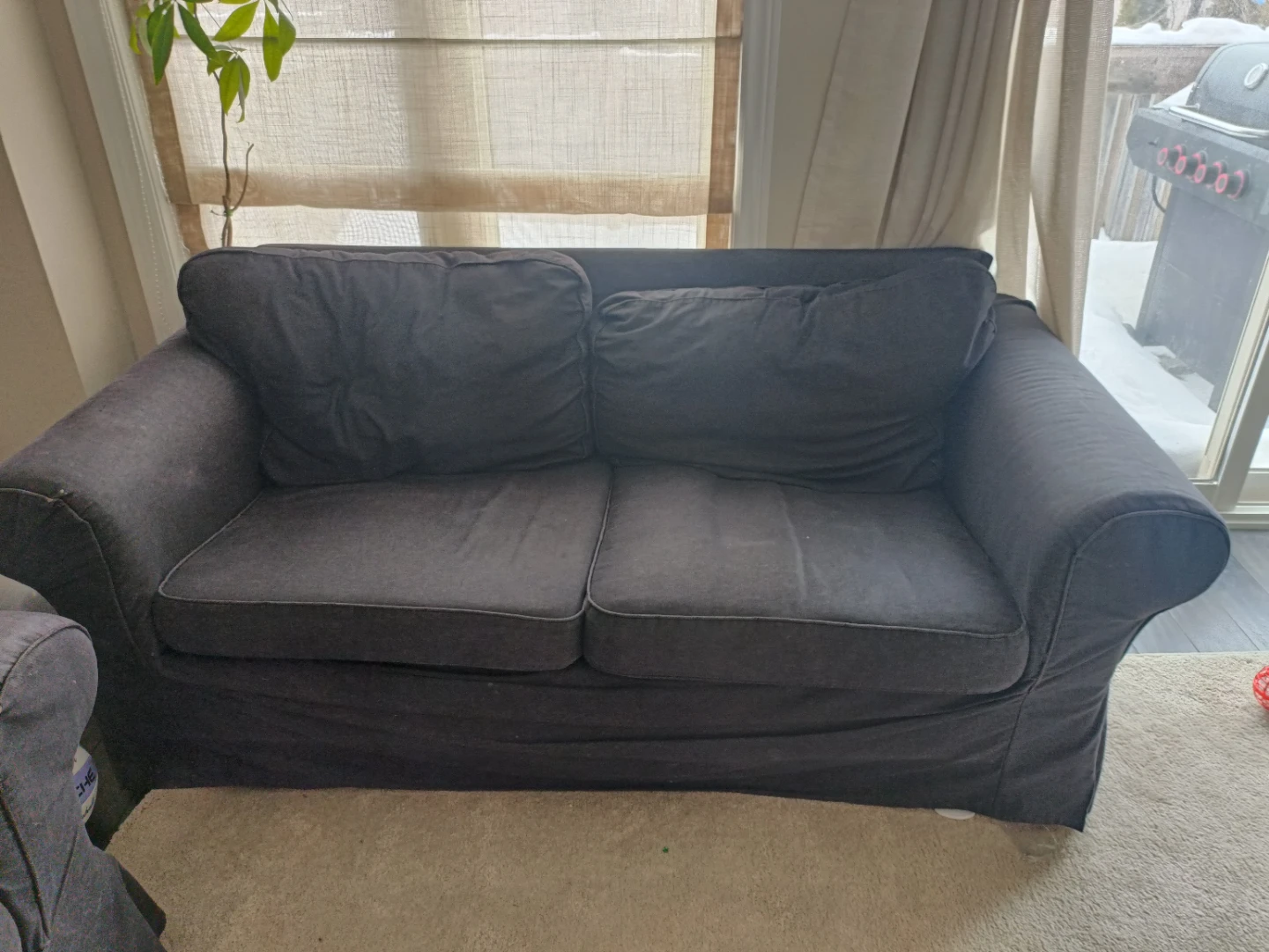 Quick Sale - Black Sofa and Loveseat Set