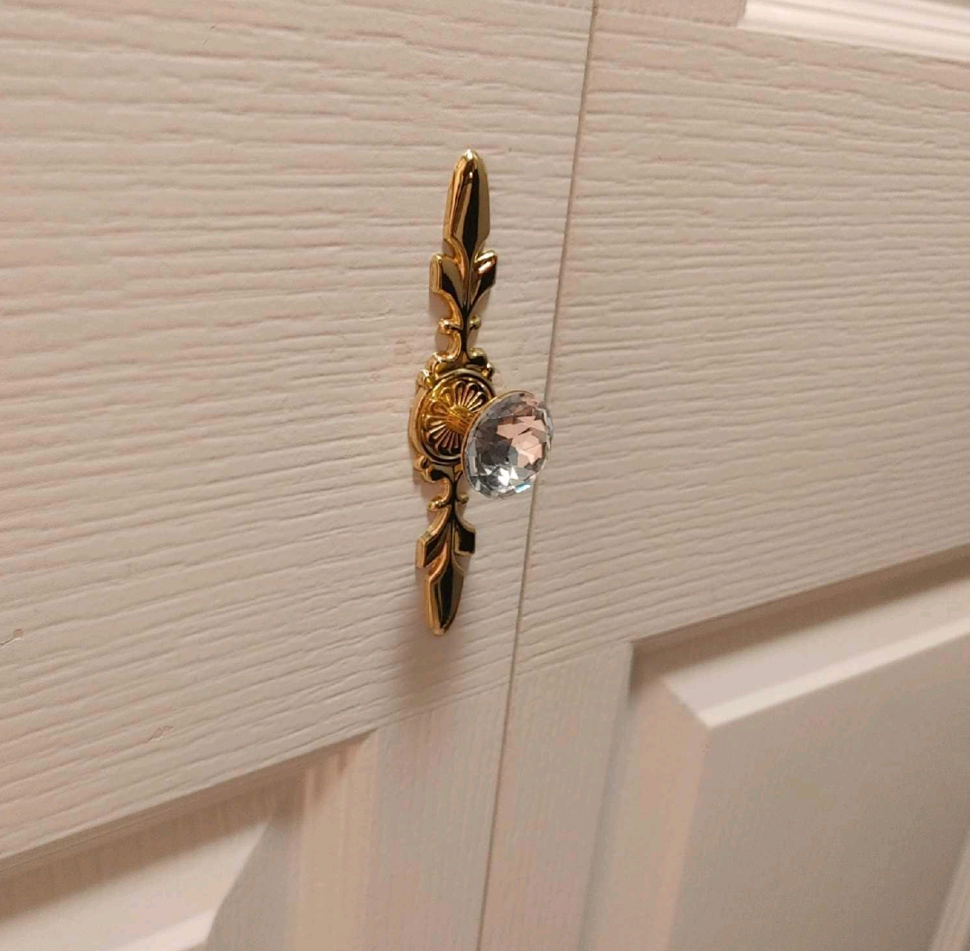 Decorative Drawer Pull Handle with Crystal Knob - photo 2