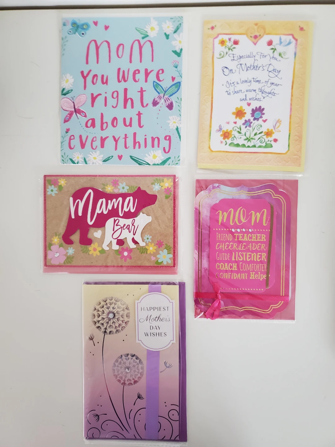 Assorted 5 Mother's Day Cards...New/Sealed