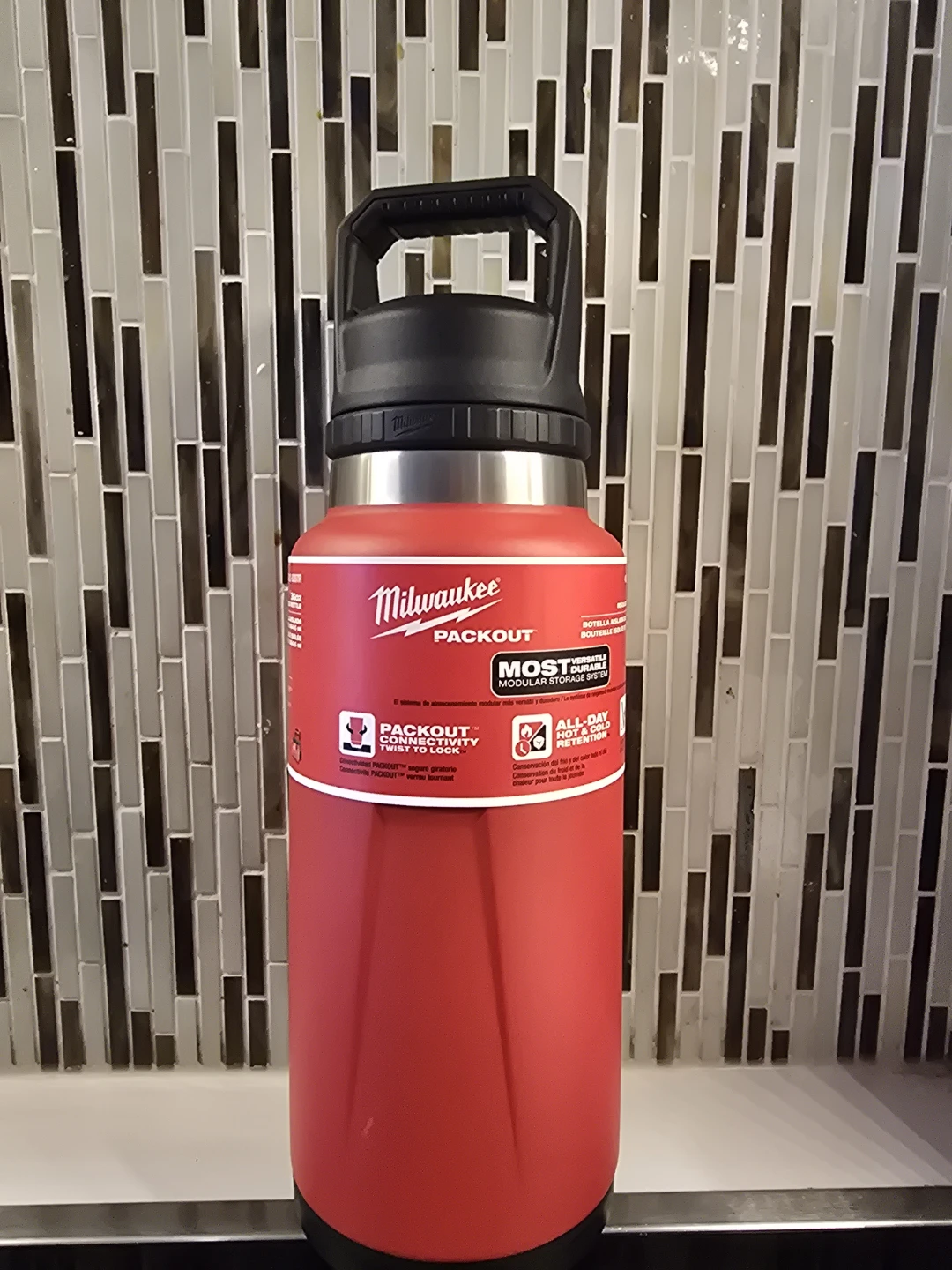 Milwaukee PACKOUT Red Water Bottle 36OZ