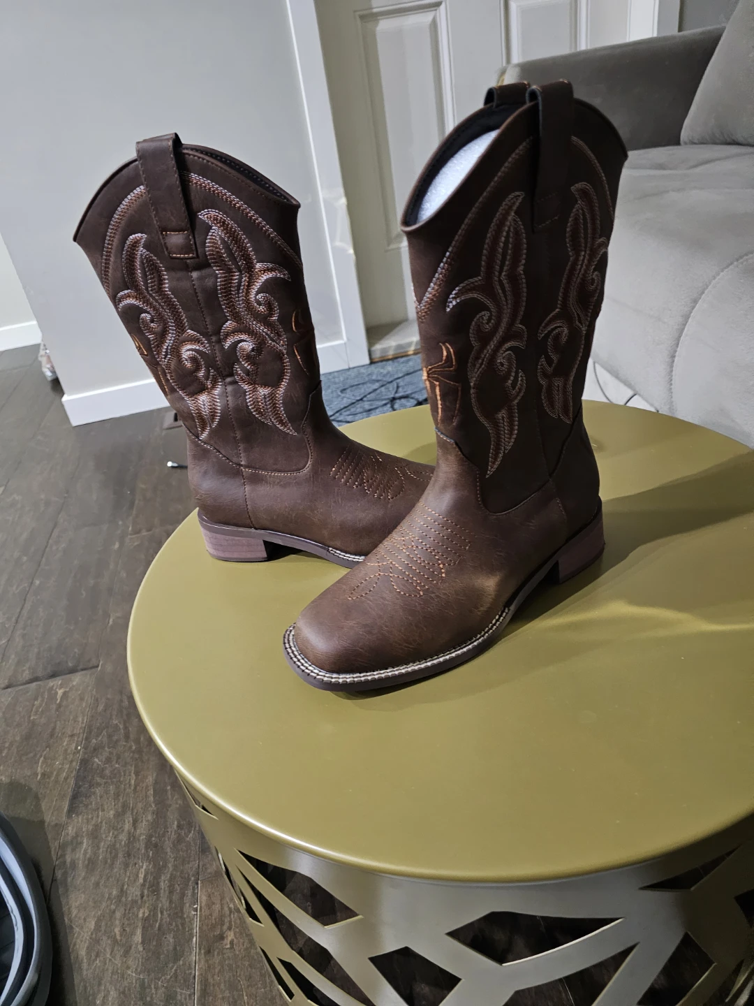 Brown Cowboy Boots for girls size 6.5 - photo 2