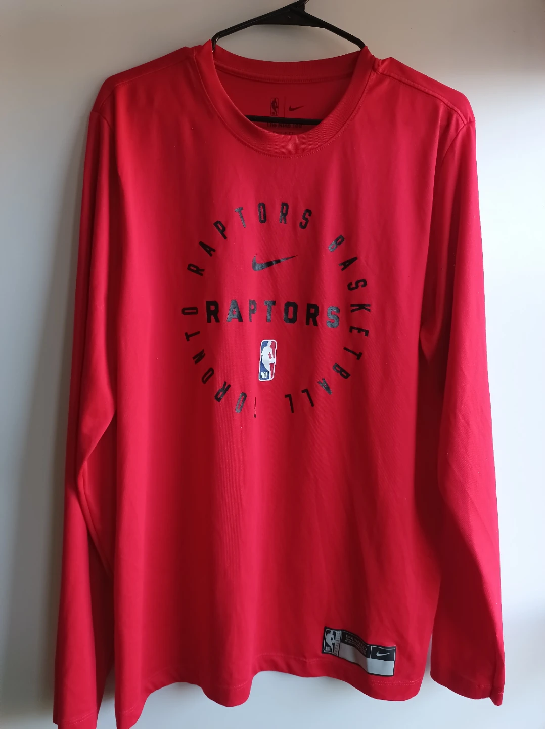 Men's Toronto Raptors Nike Red Long Sleeve T-Shirt - photo 3