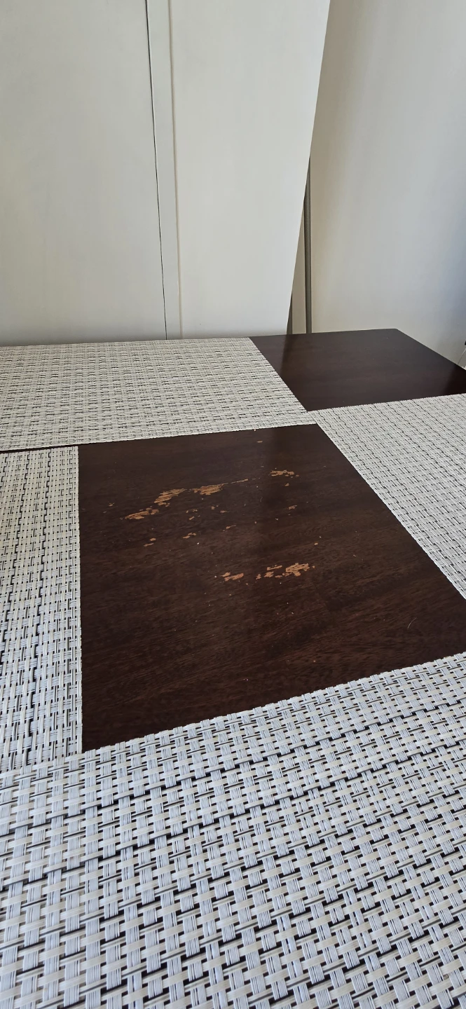 Dark Brown Wooden Dining Table with 4 chairs - photo 4