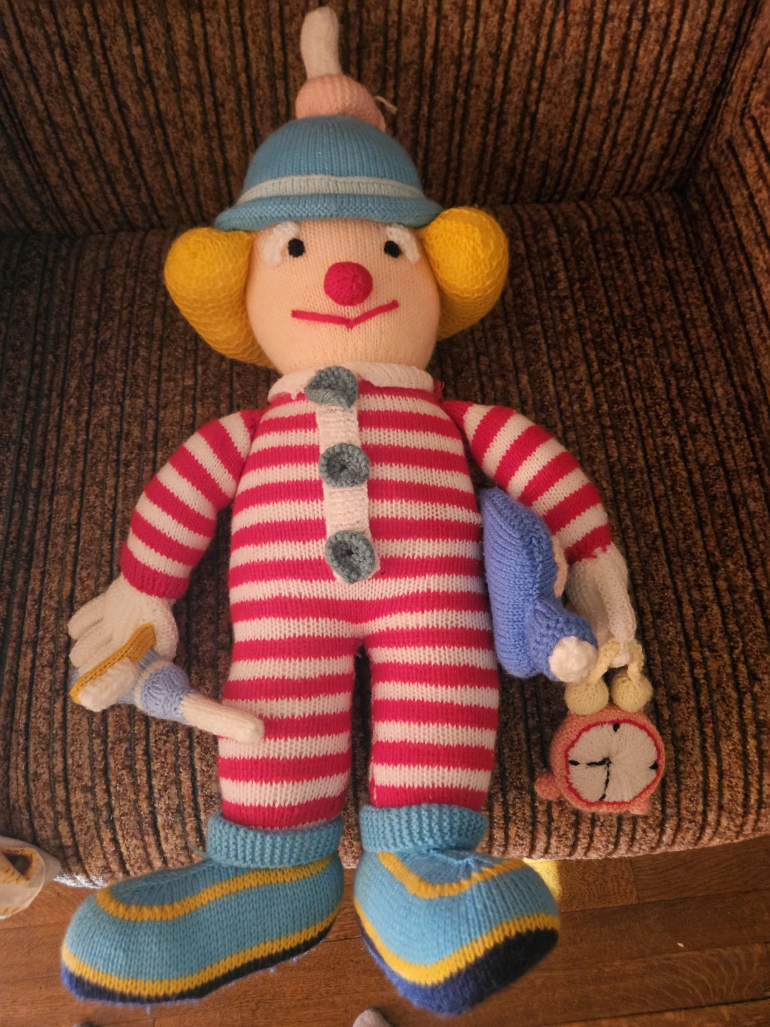 Knitted Clown Doll with Accessories - photo 2