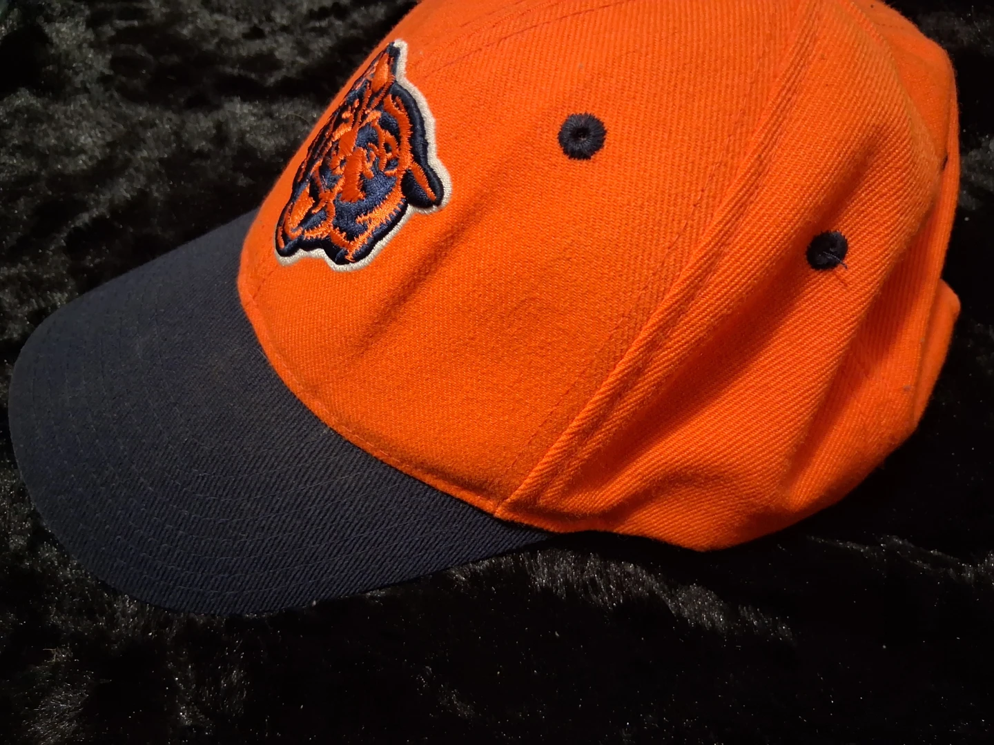 Chicago Bears Baseball Cap Orange Navy Blue Embroidered Logo - photo 3
