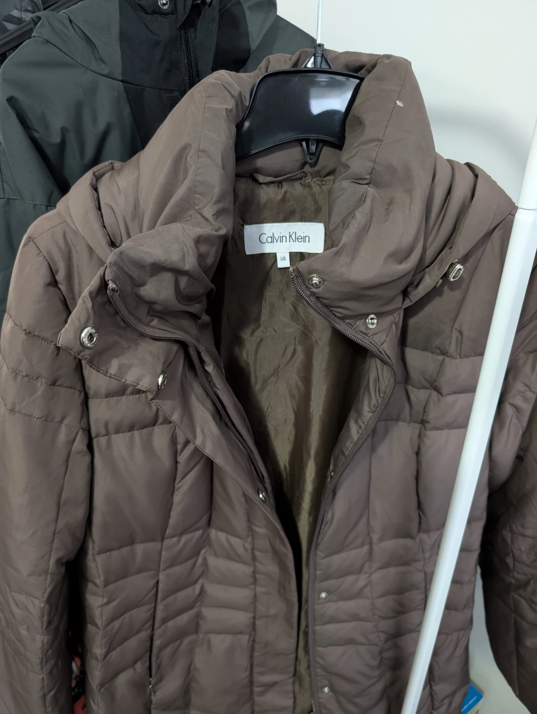 Calvin Klein Puffer Coat - Brown, Size US L