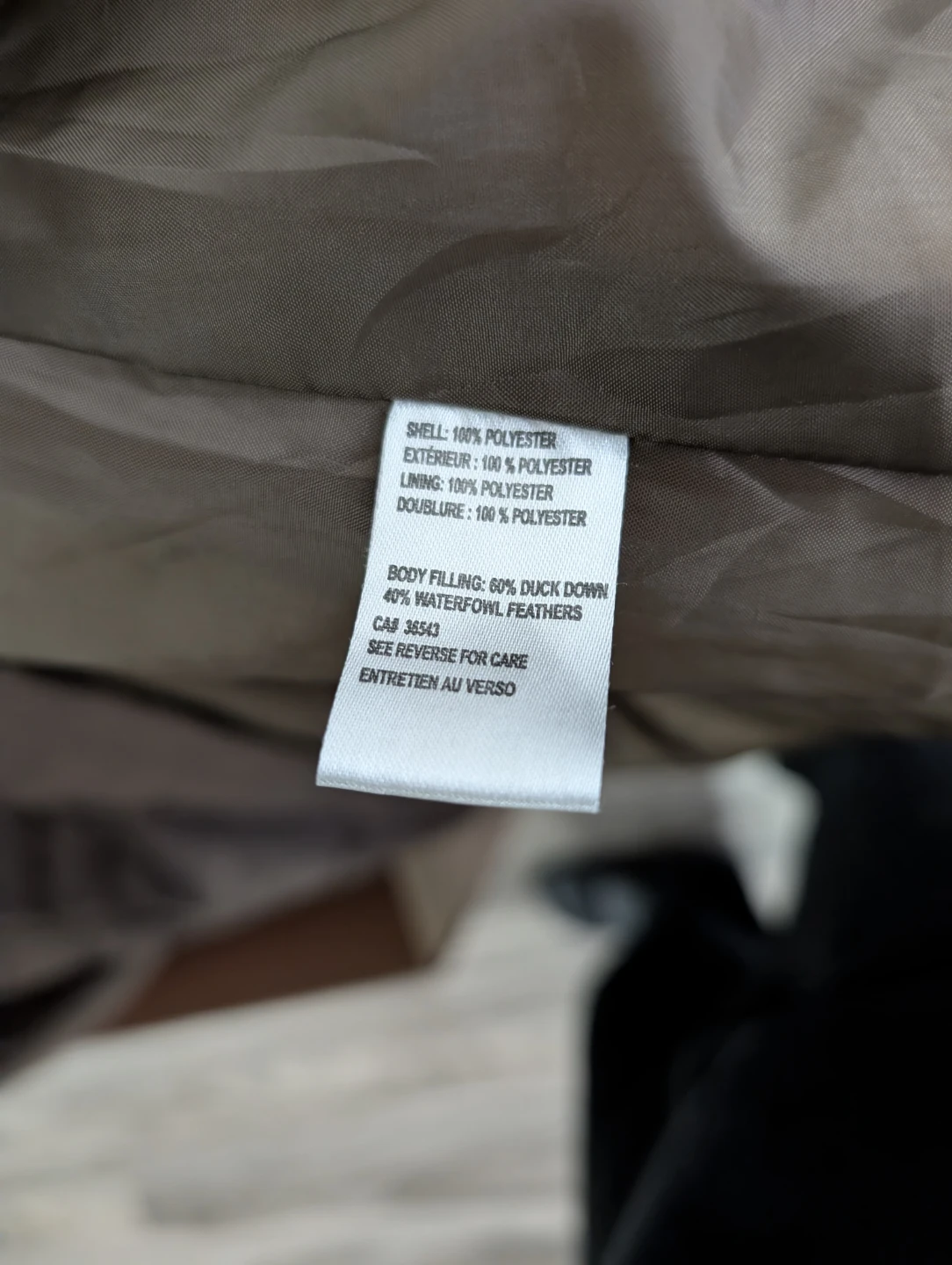 Calvin Klein Puffer Coat - Brown, Size US L - photo 2