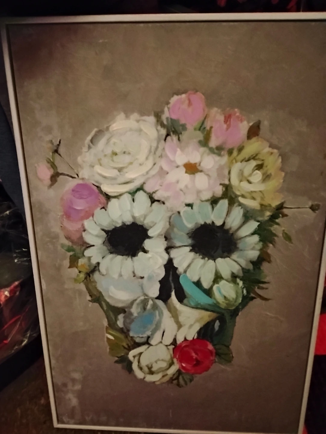 Framed Floral Painting