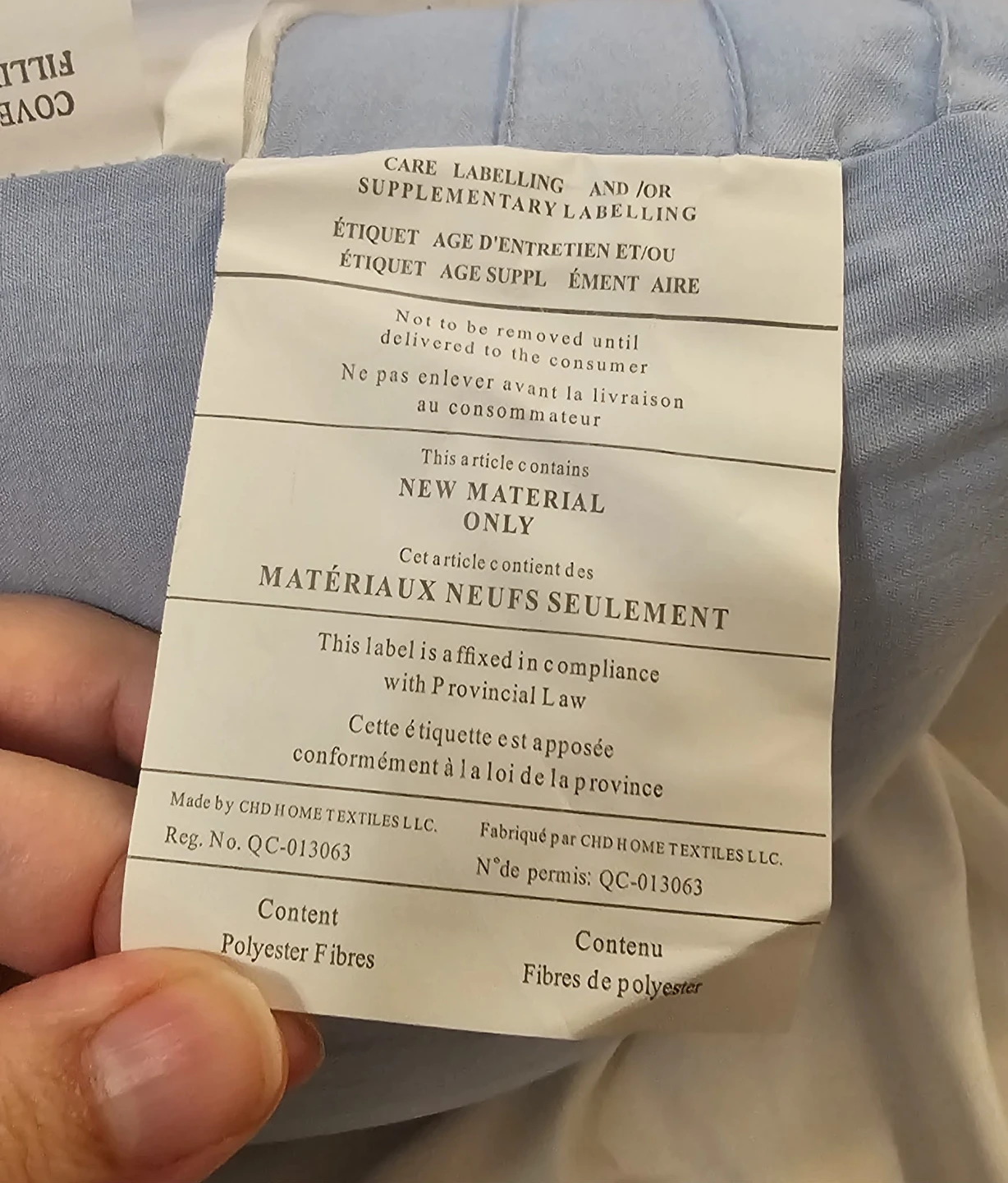 Blue and White Rectangle Decorative Pillow - photo 5