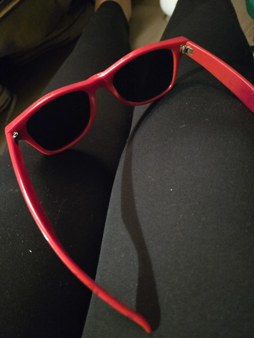 Ray-Ban Red Wayfarer Sunglasses with Graphic Print - photo 2