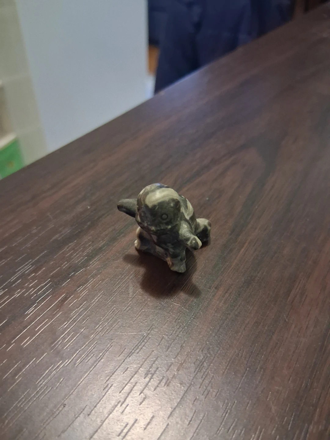 Unique Hand-Carved Picasso Jasper Squirtle Figurine