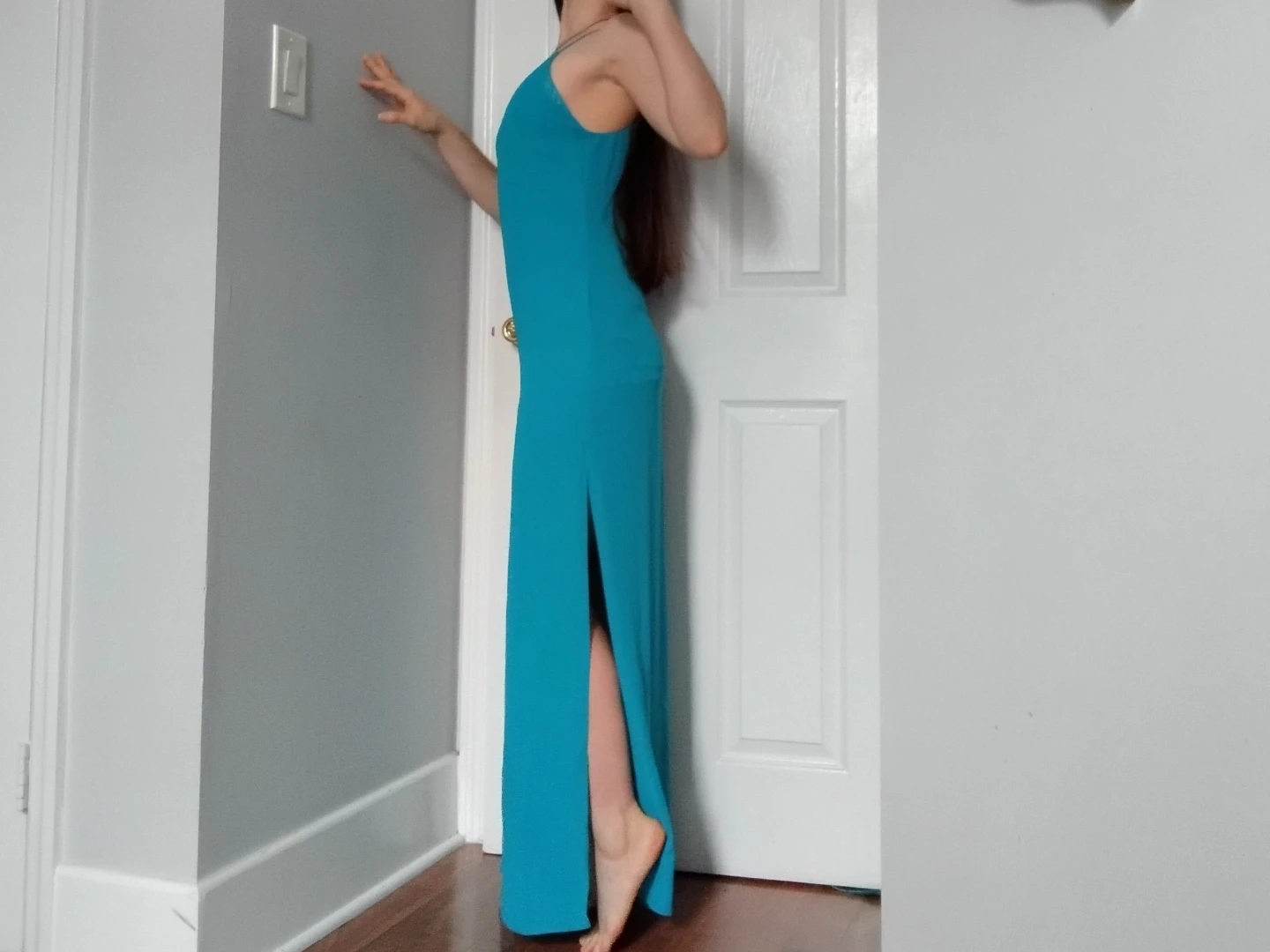 Blue Sheath Maxi Dress - Alice + Olivia - Size 0 - photo 2
