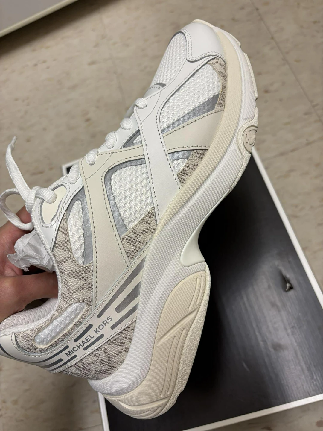 Michael Kors White Shoes/Sneakers - Men Size 8