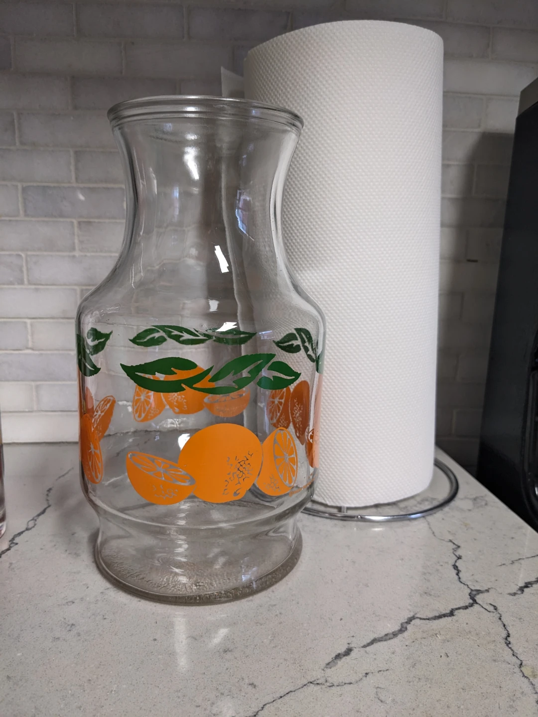 Vintage Anchor Hocking Orange Juice Carafe Pitcher