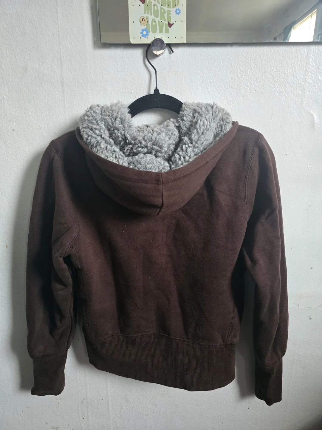 Zip-Up Hoodie with Faux Fur Lining - photo 5