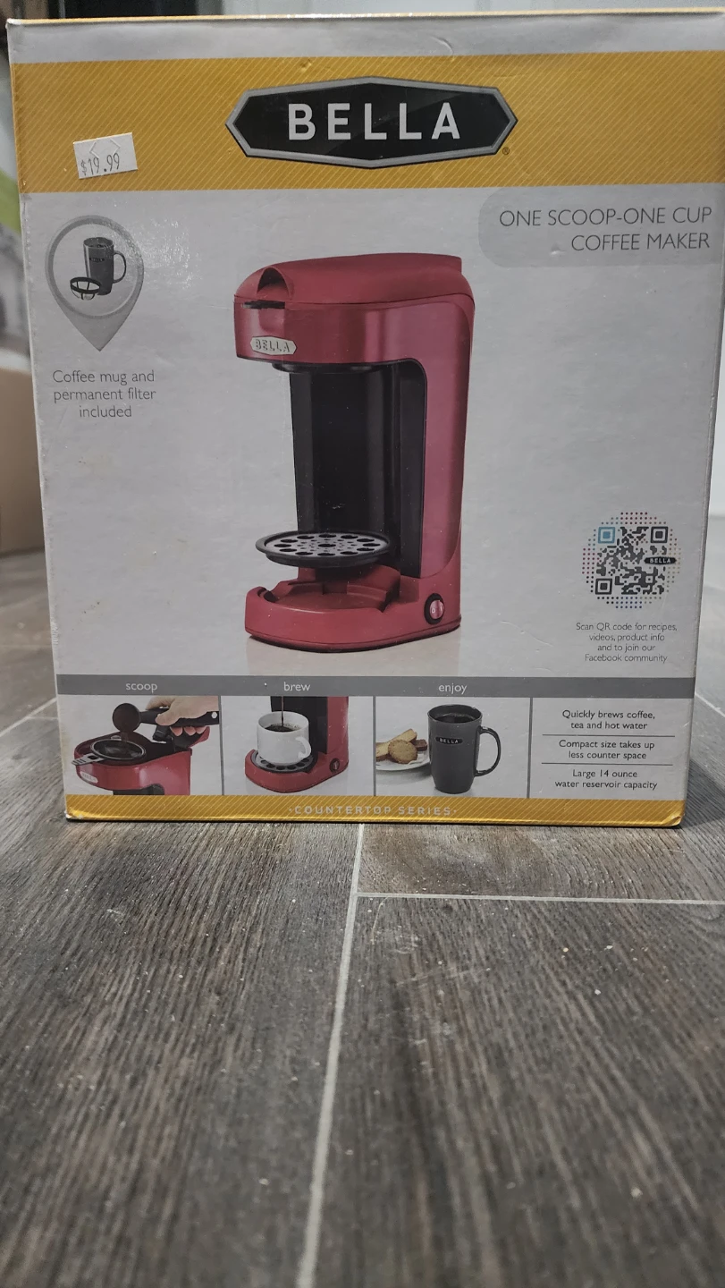 Bella One Scoop-One Cup Coffee Maker - photo 3