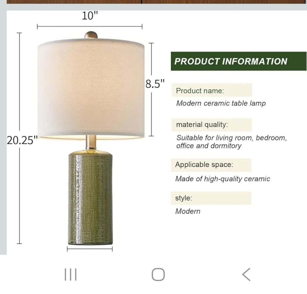 Modern Ceramic Table Lamp - photo 4