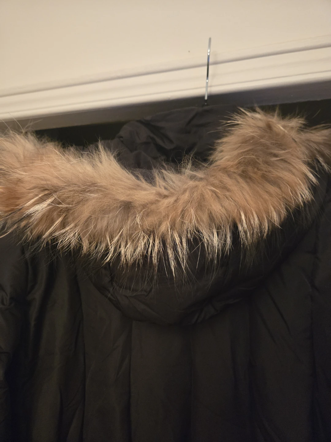 London Fog Women's Black Puffer Coat with Fur Hood - photo 2