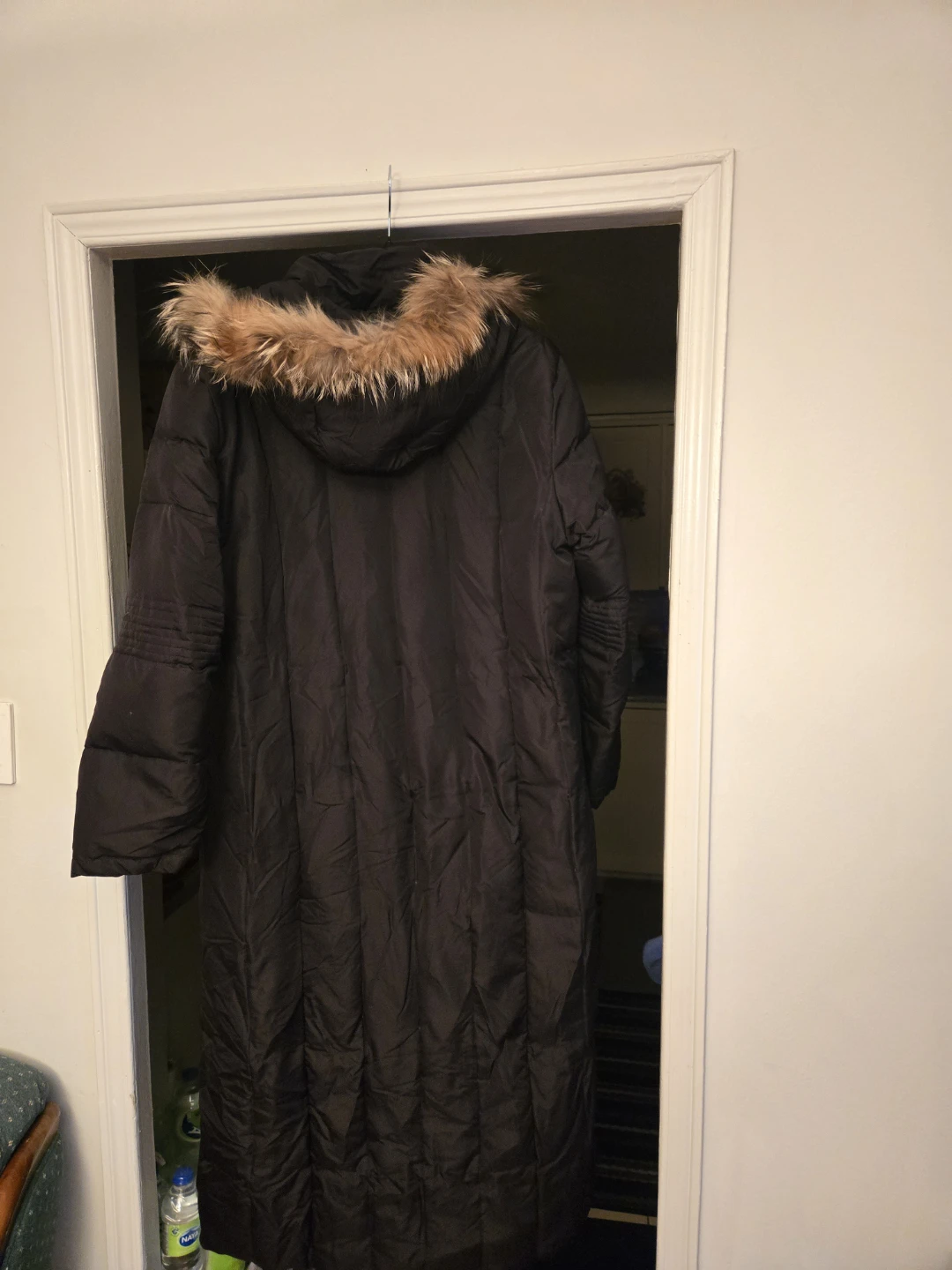 London Fog Women's Black Puffer Coat with Fur Hood - photo 3
