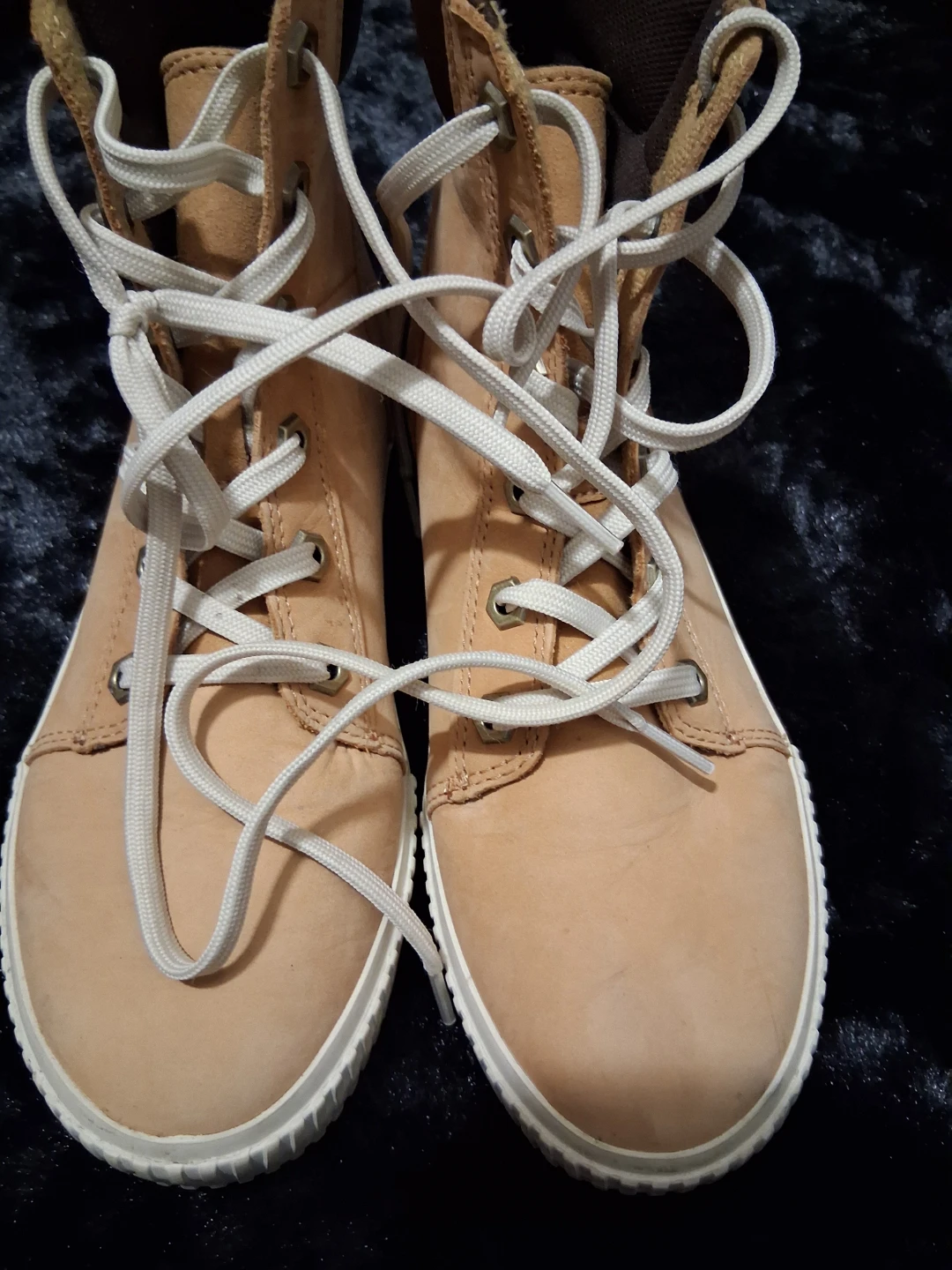 Timberland Women's Brown Leather High Top Sneakers - photo 2