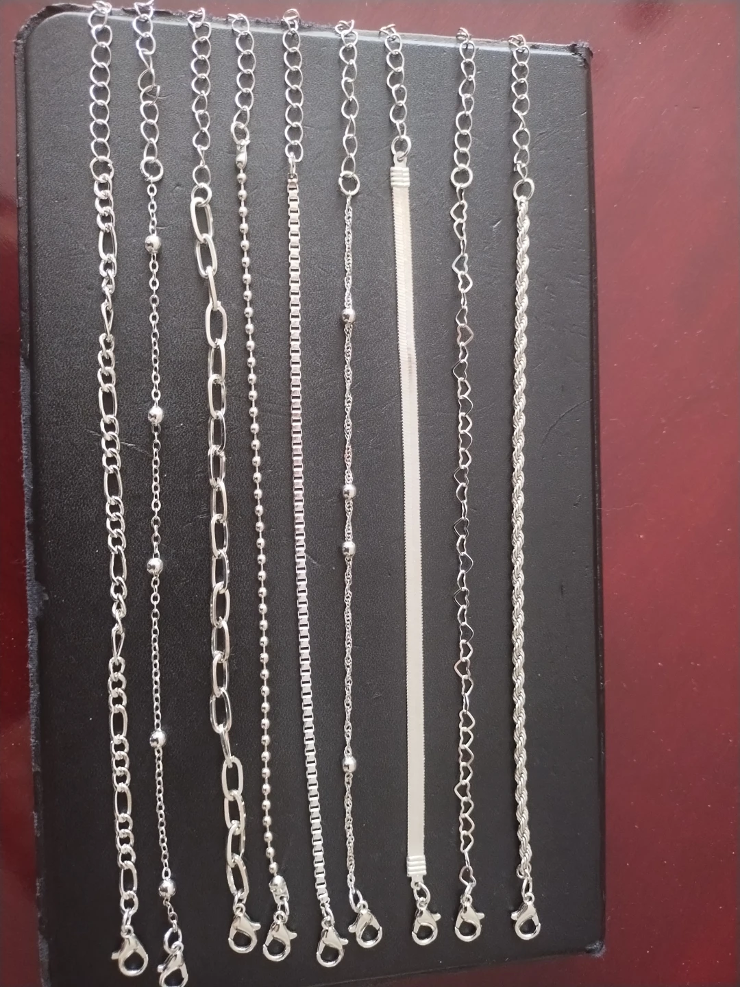 Lot of 9. 925 Silver Plated Bracelets - Mixed Styles - photo 3