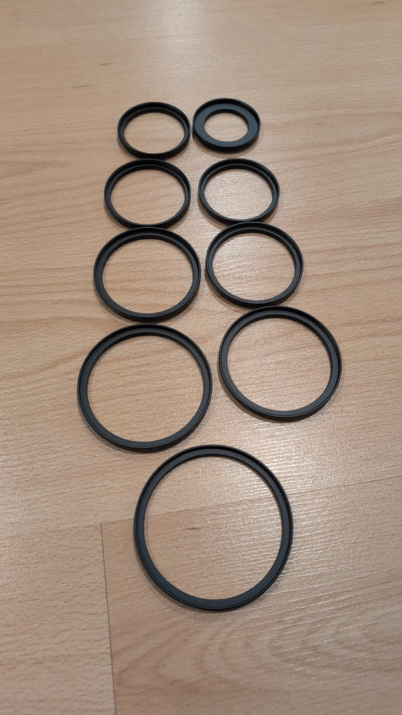 Neewer 9 piece camera lens filter step up rings - photo 2