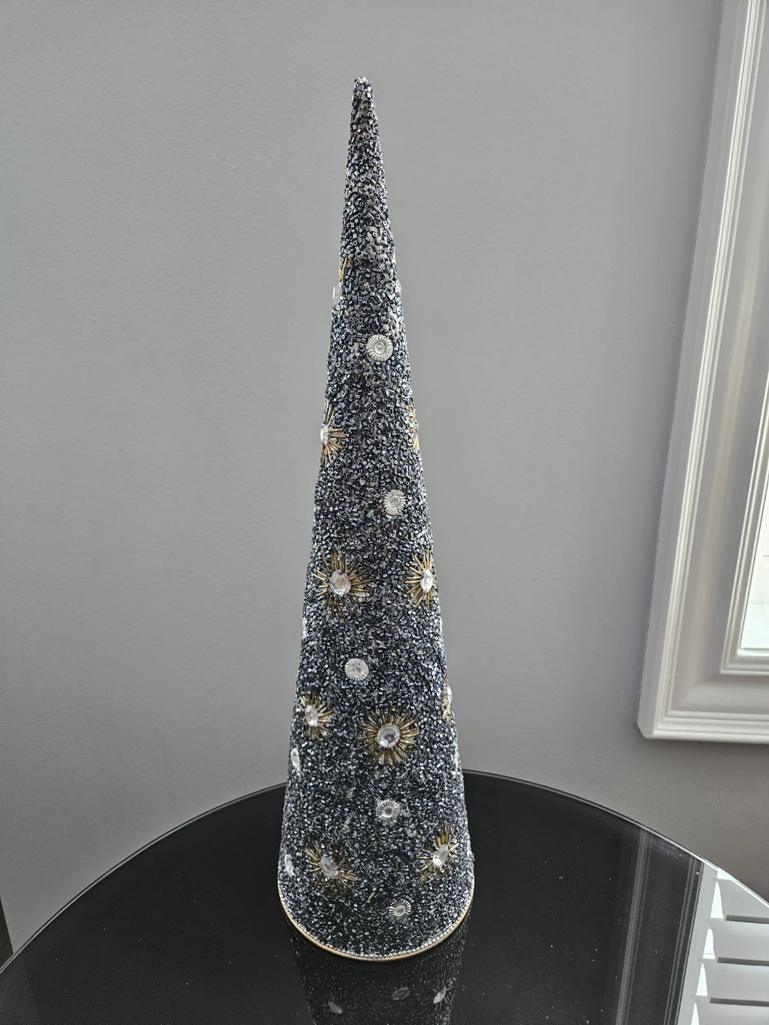 Beaded Cone Tree Decor - photo 2