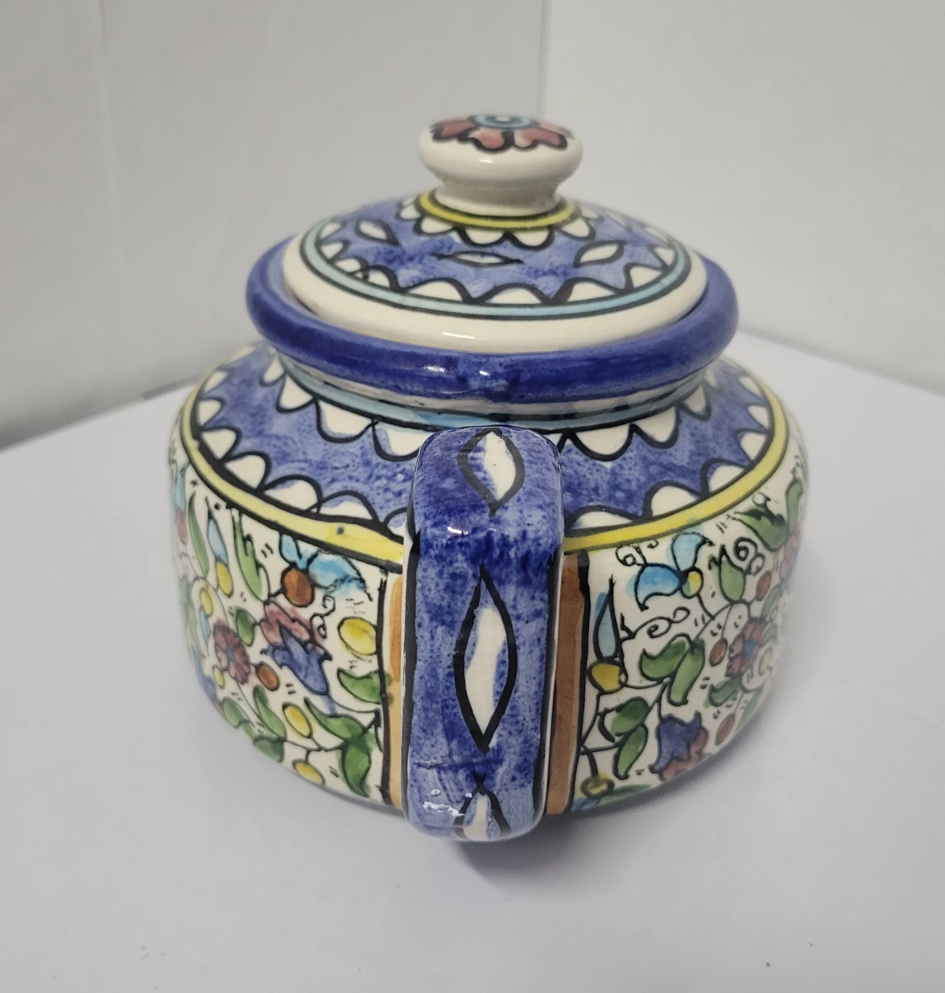 Hand-Painted Ceramic Teapot - photo 4