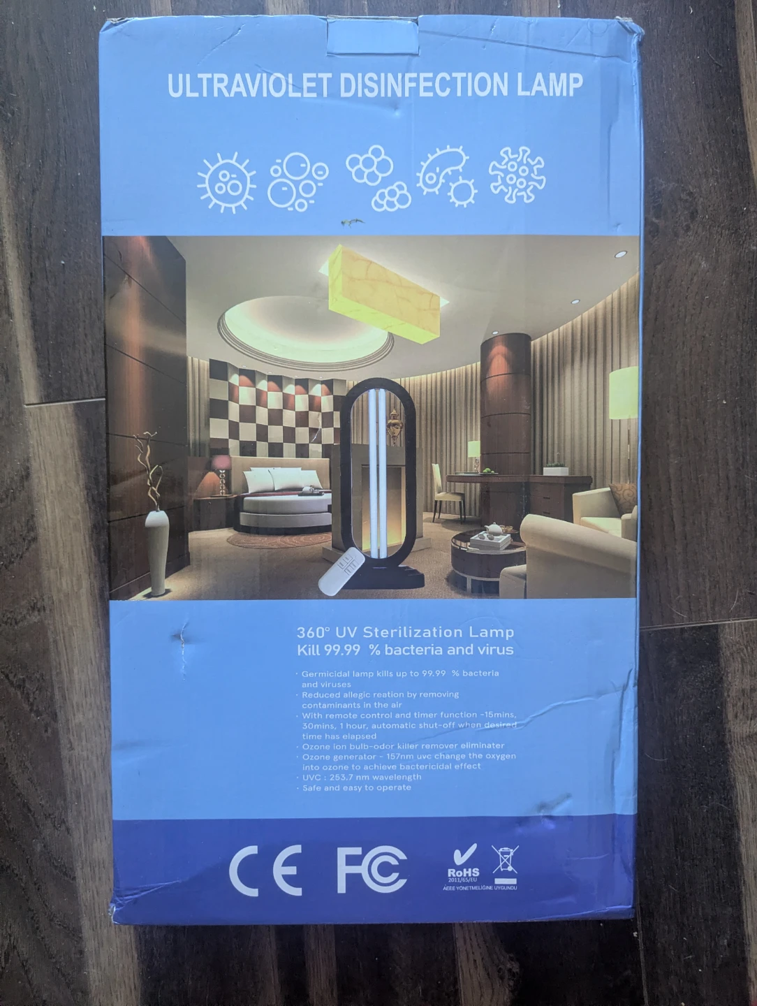 360° UV Sterilization Lamp