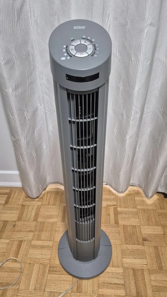 Seville Classics Tower Fan - Grey
