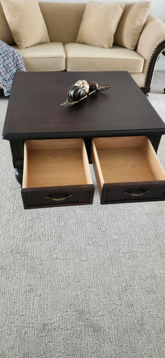 Dark Wood Coffee Table & 2 end tables - photo 5