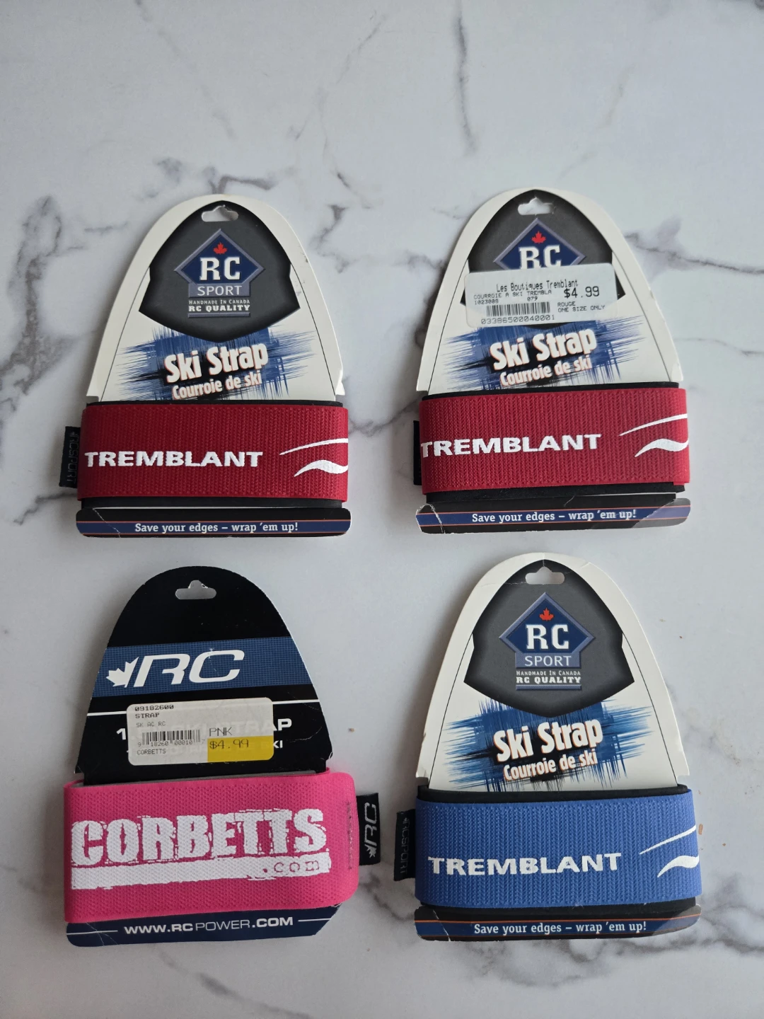 RC Sport Ski Straps (Red, Blue, Pink)