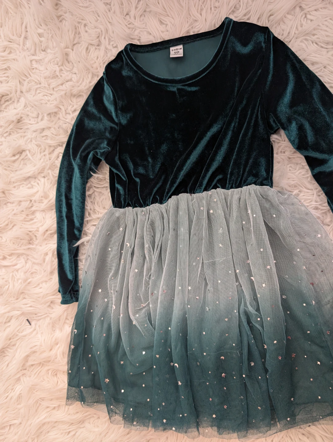 Girls Velvet Tulle Star Dress