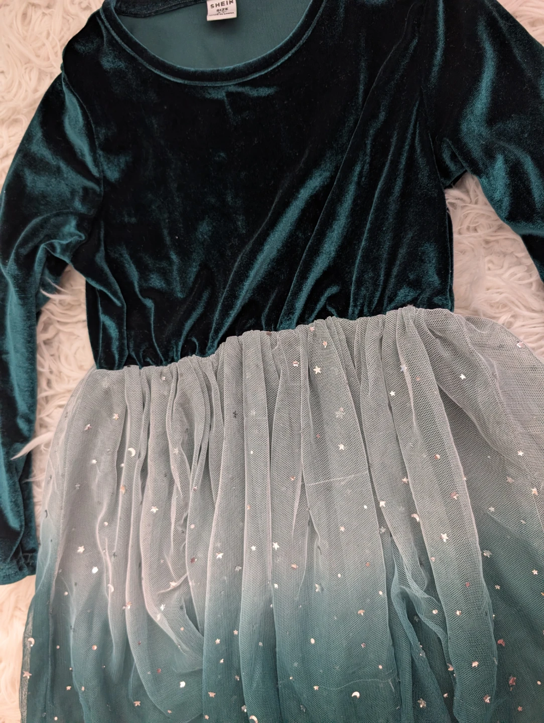 Girls Velvet Tulle Star Dress - photo 2