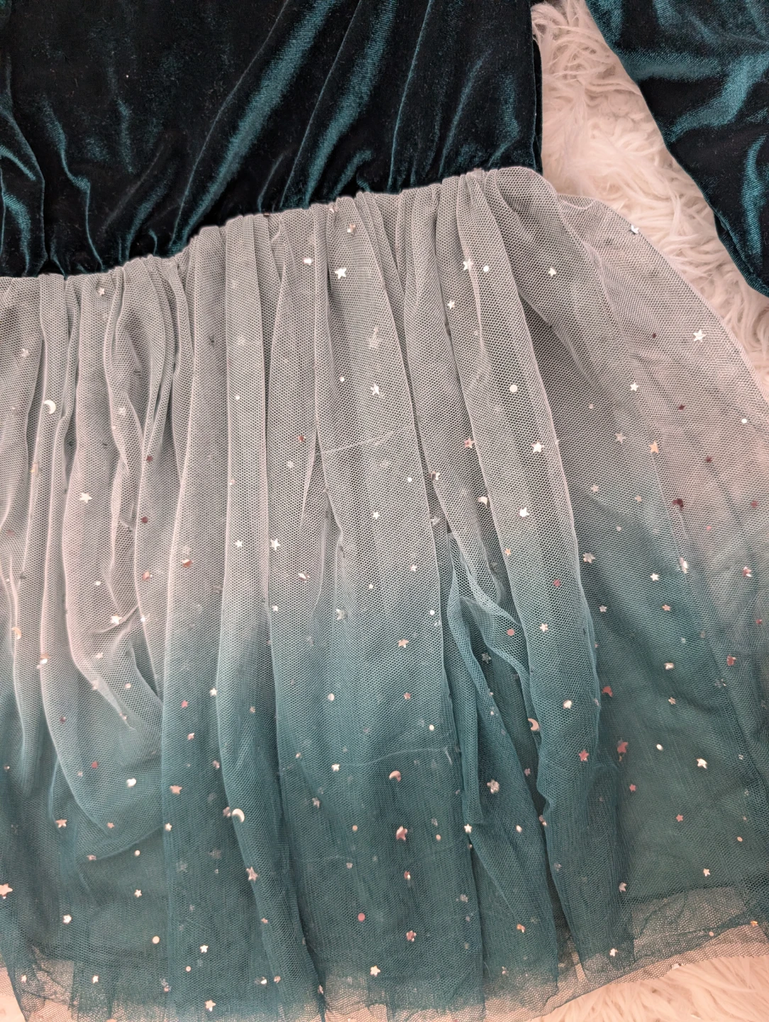 Girls Velvet Tulle Star Dress - photo 4