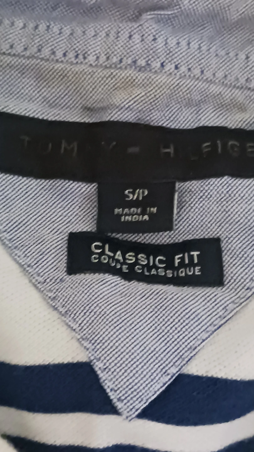 Tommy Hilfiger Classic Fit Striped Polo Shirt - Size S/P - photo 2