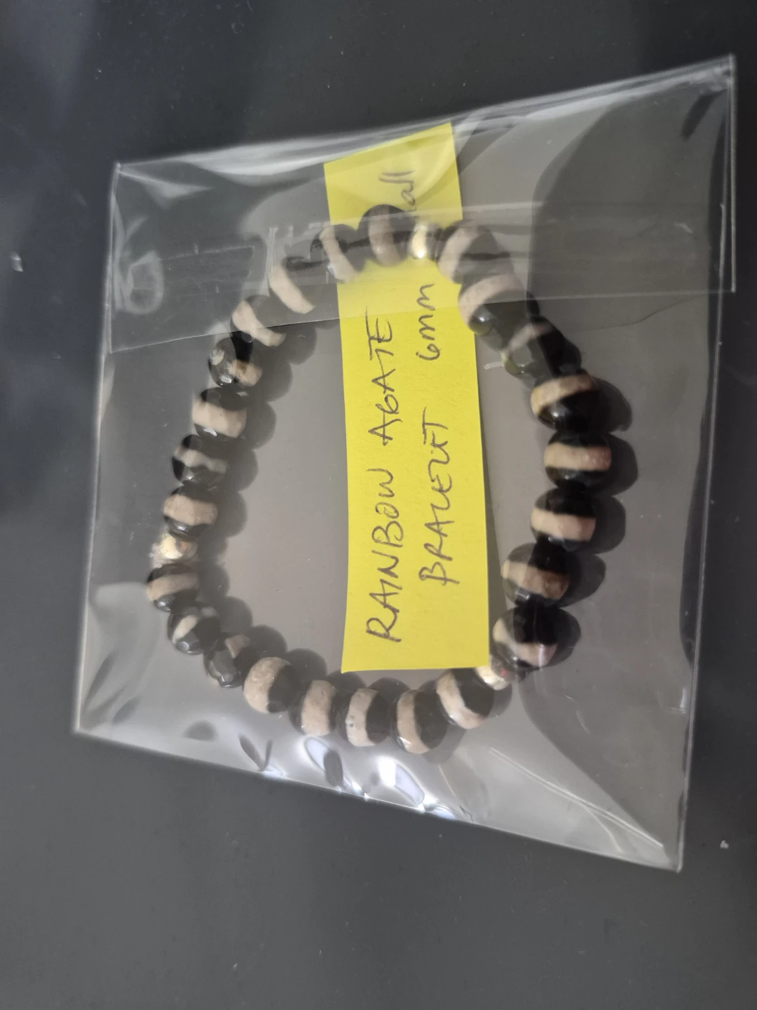 Rainbow Agate 6mm Beaded Bracelet - photo 5