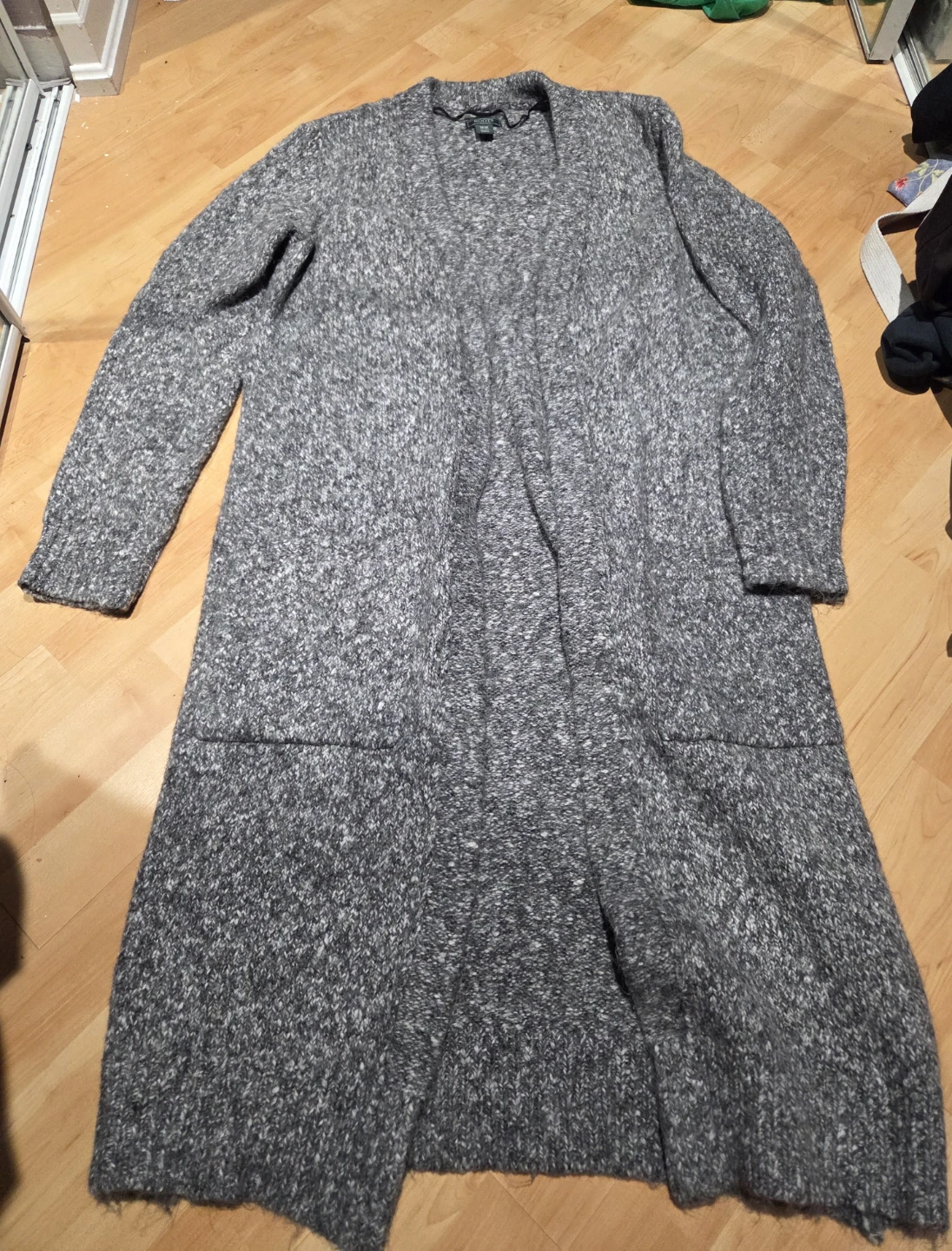 Roots  Grey Long Cardigan Sweater